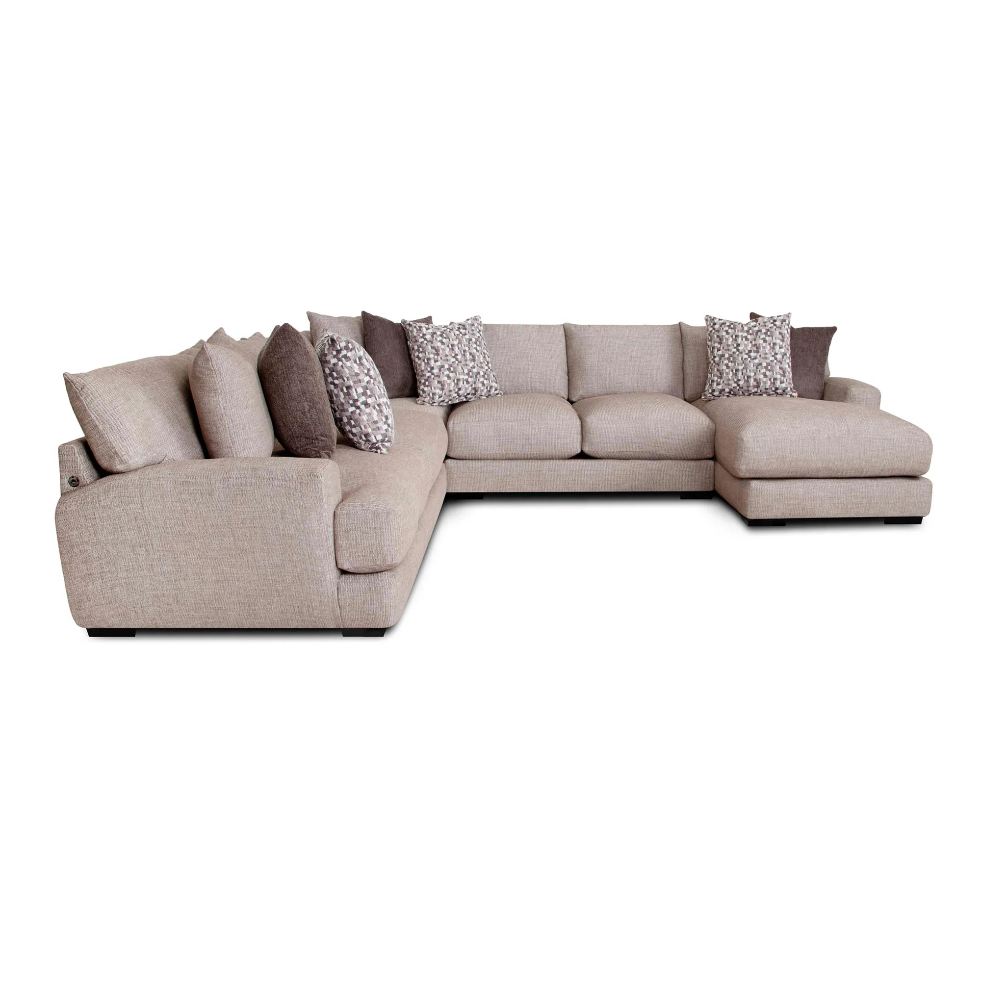 Wake 4 Piece Right Chaise Sectional - Image 17