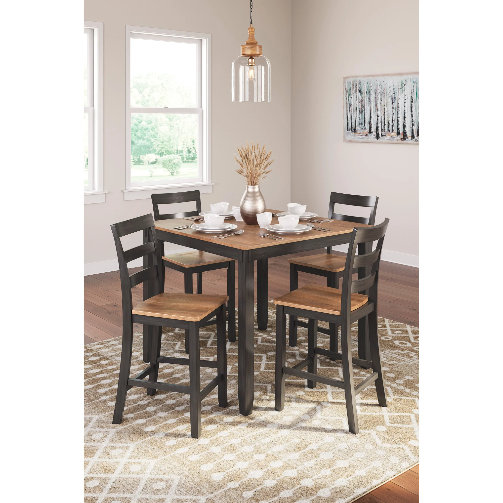 Gesthaven 5 Piece Square Counter Dining Set - Image 3