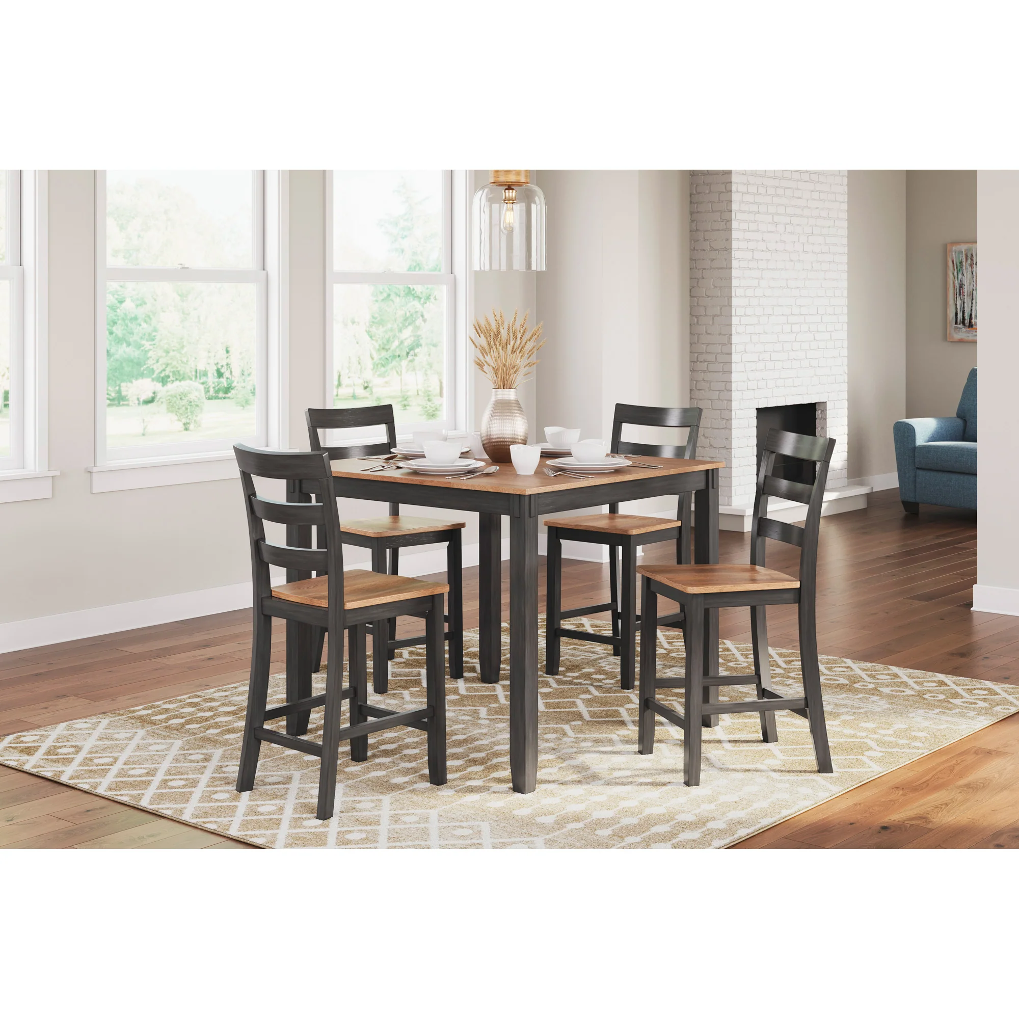 Gesthaven 5 Piece Square Counter Dining Set - Image 4