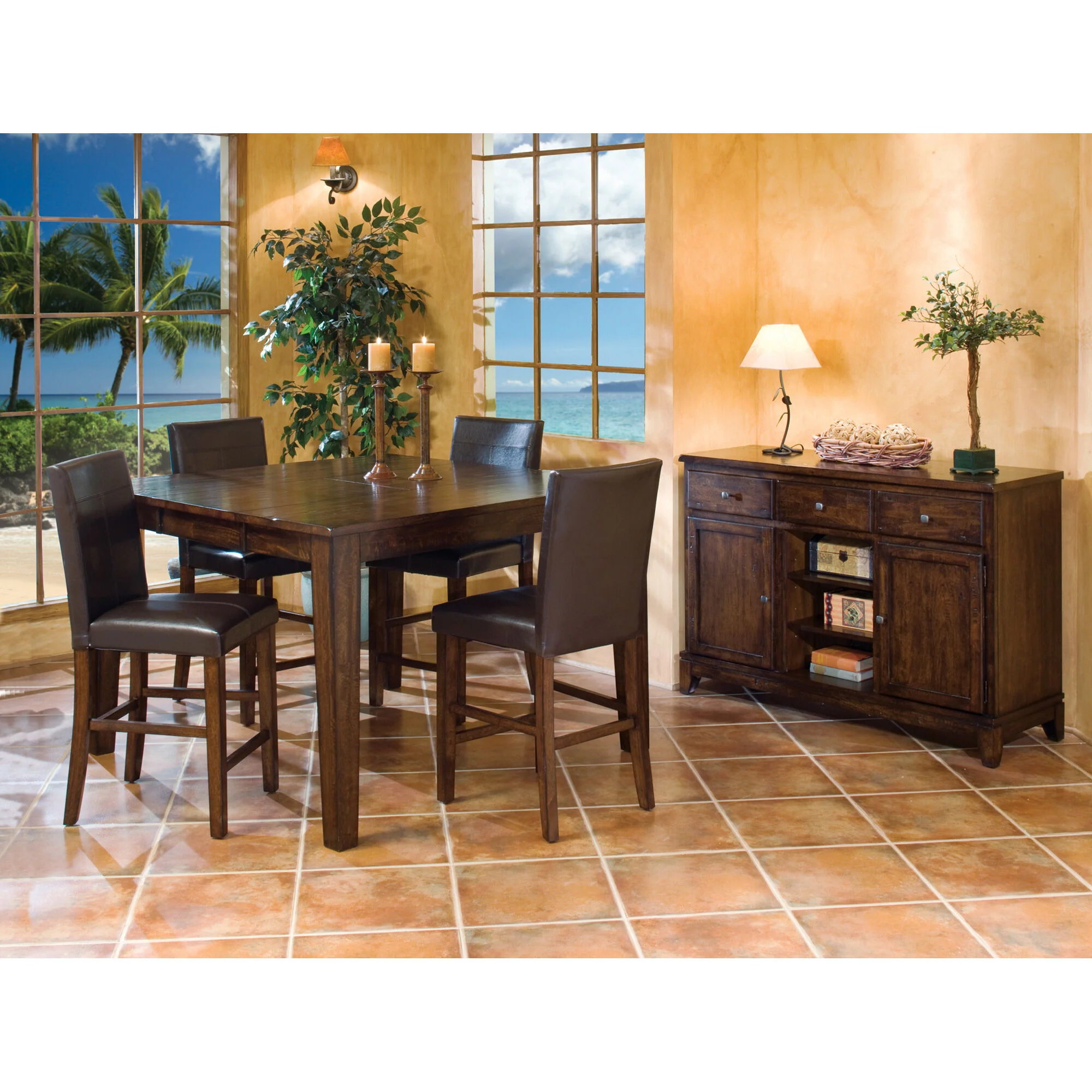 Kona Parsons 5 Piece Counter Dining Set - Image 2