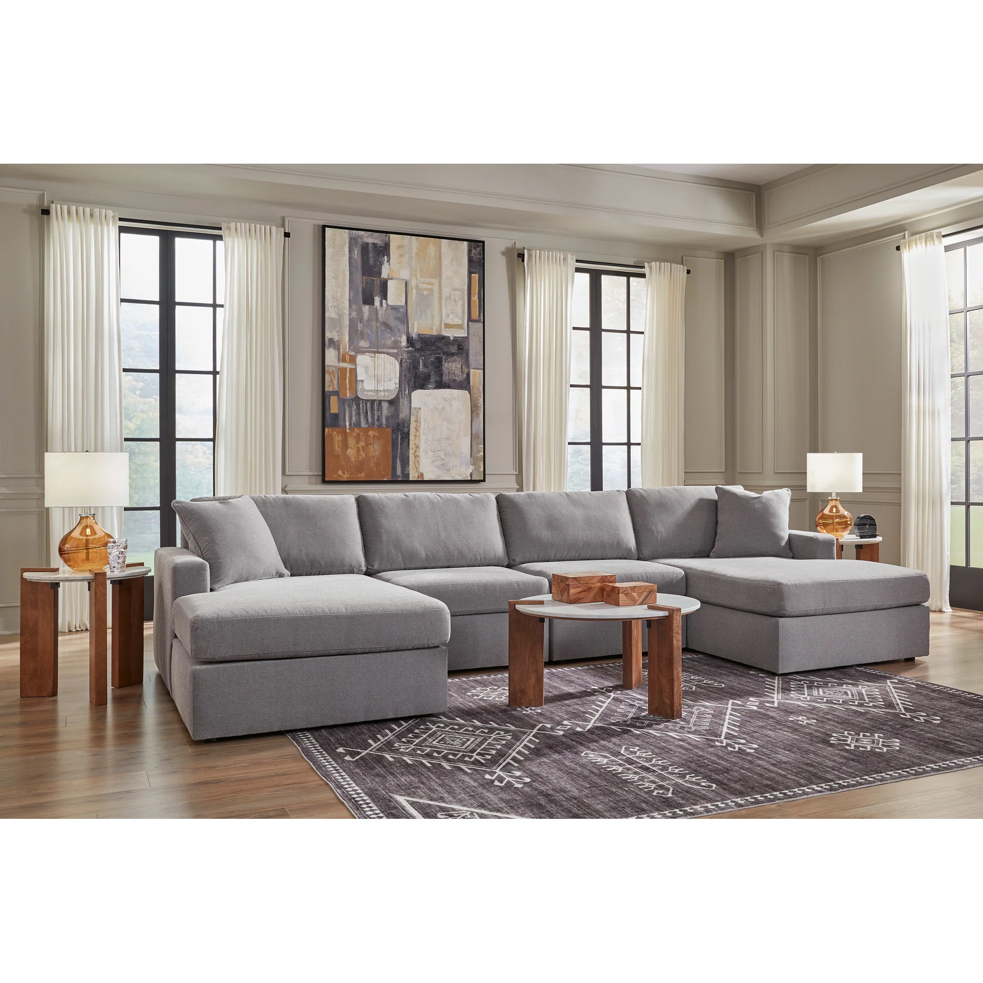Modmax 4 Piece Dual Chaise Sectional - Image 9