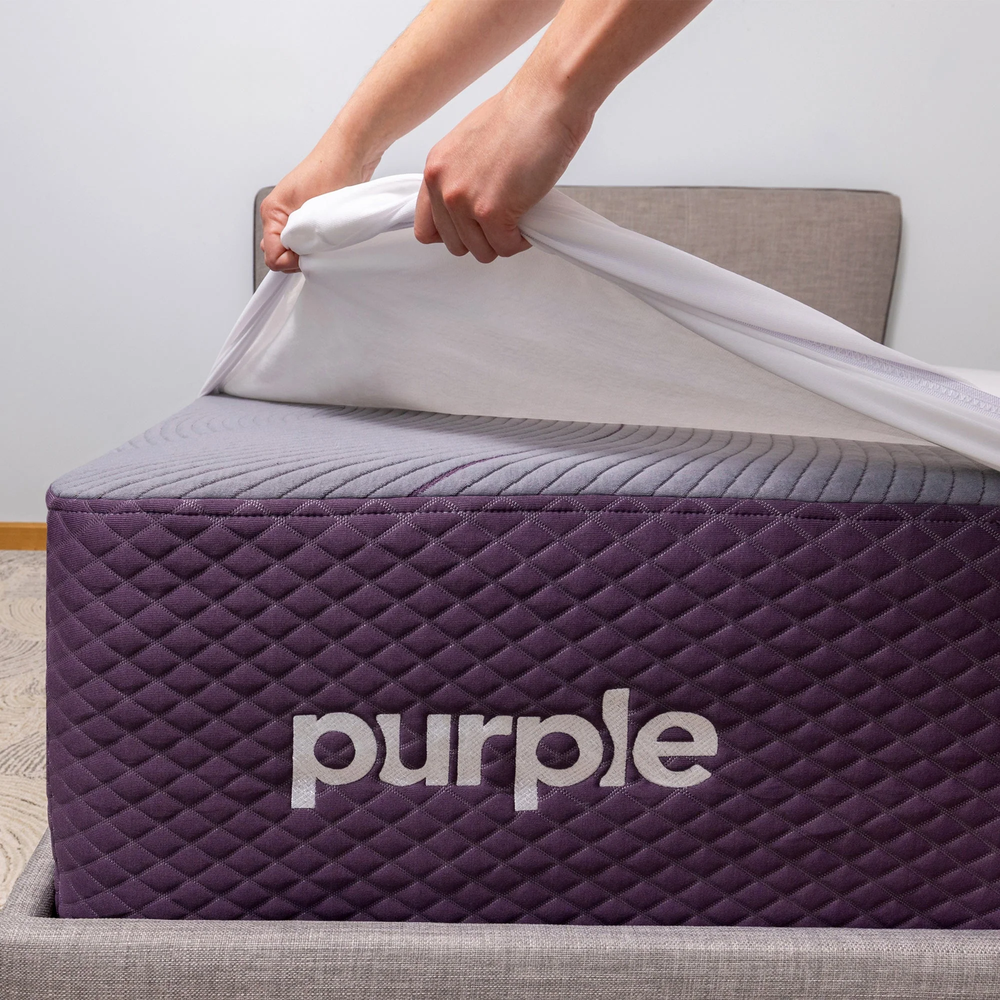 Purple Deep Pocket Mattress Protector - Image 30
