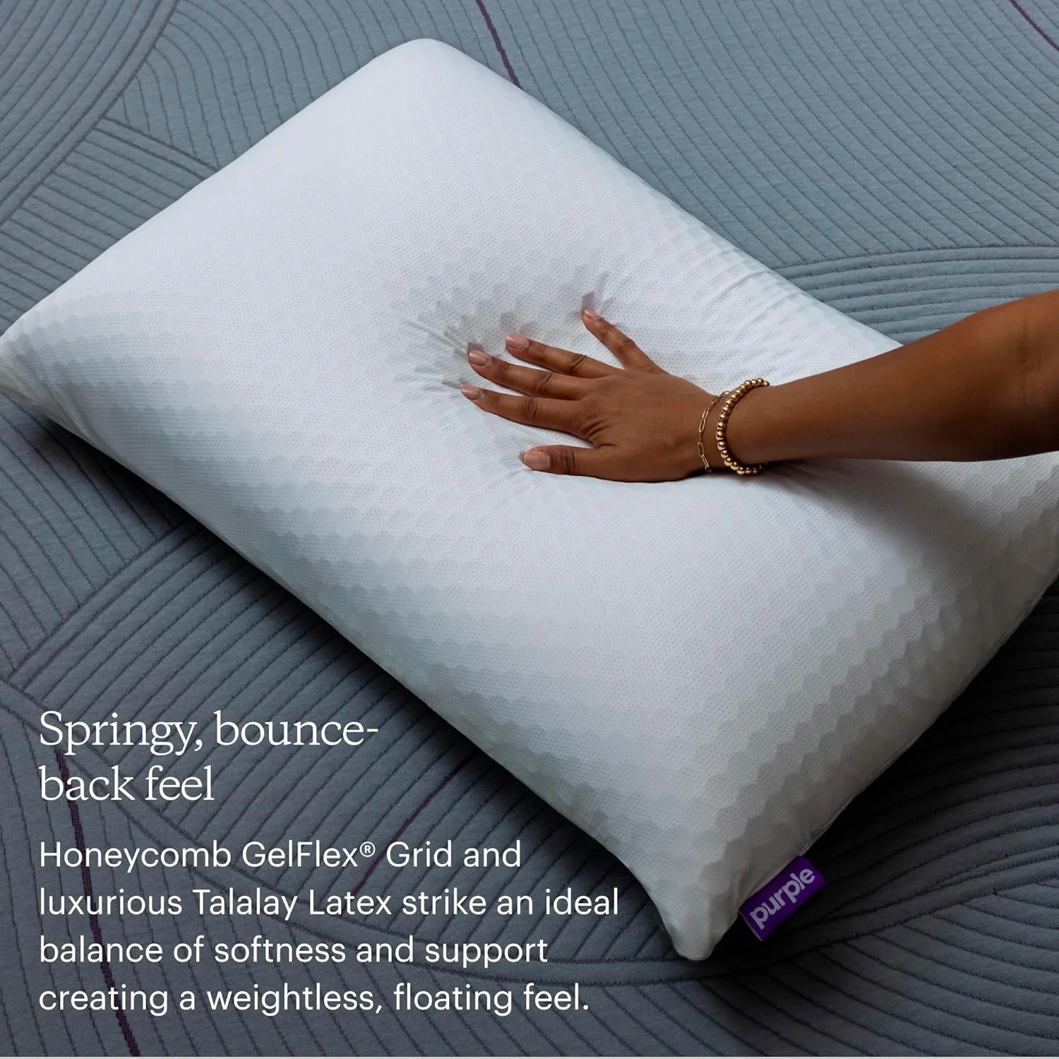 Purple Harmony Low Pillow - Image 4
