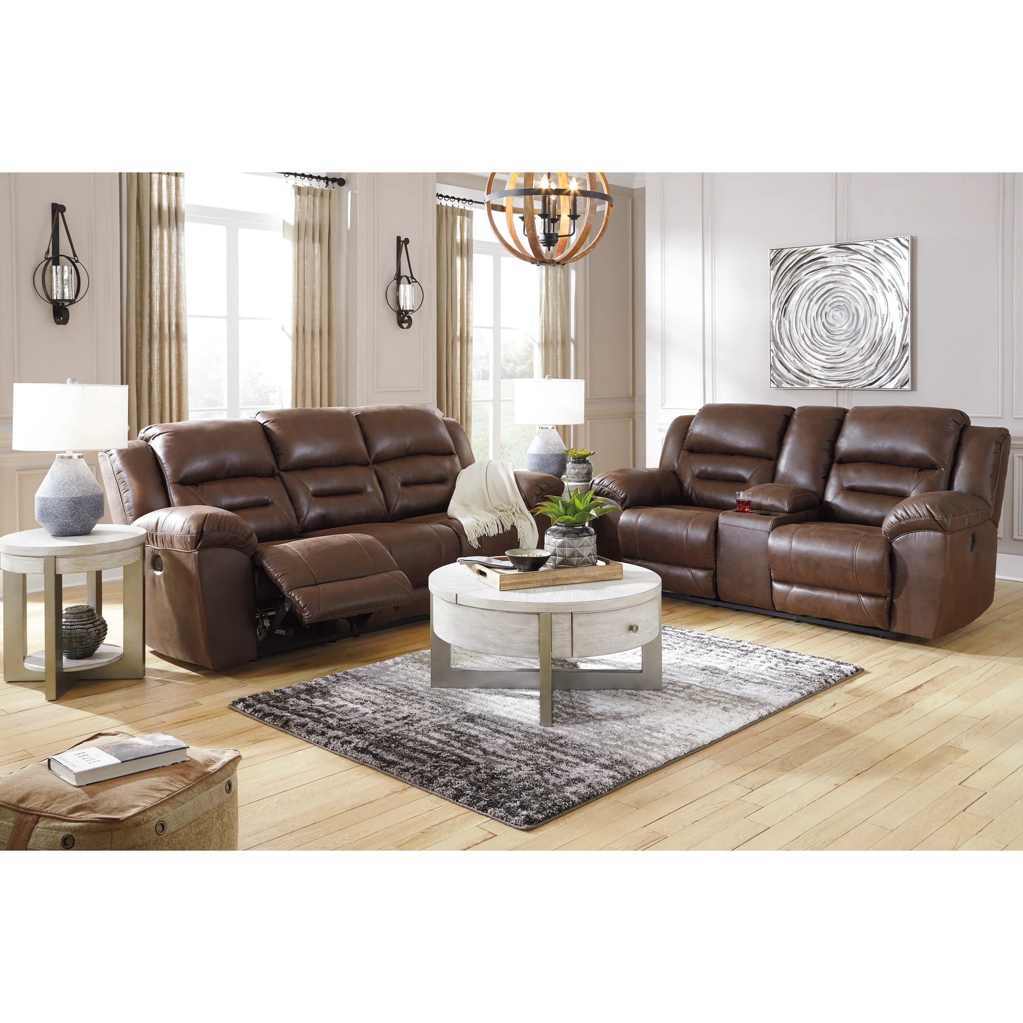 Stoneland Reclining Console Loveseat - Image 17