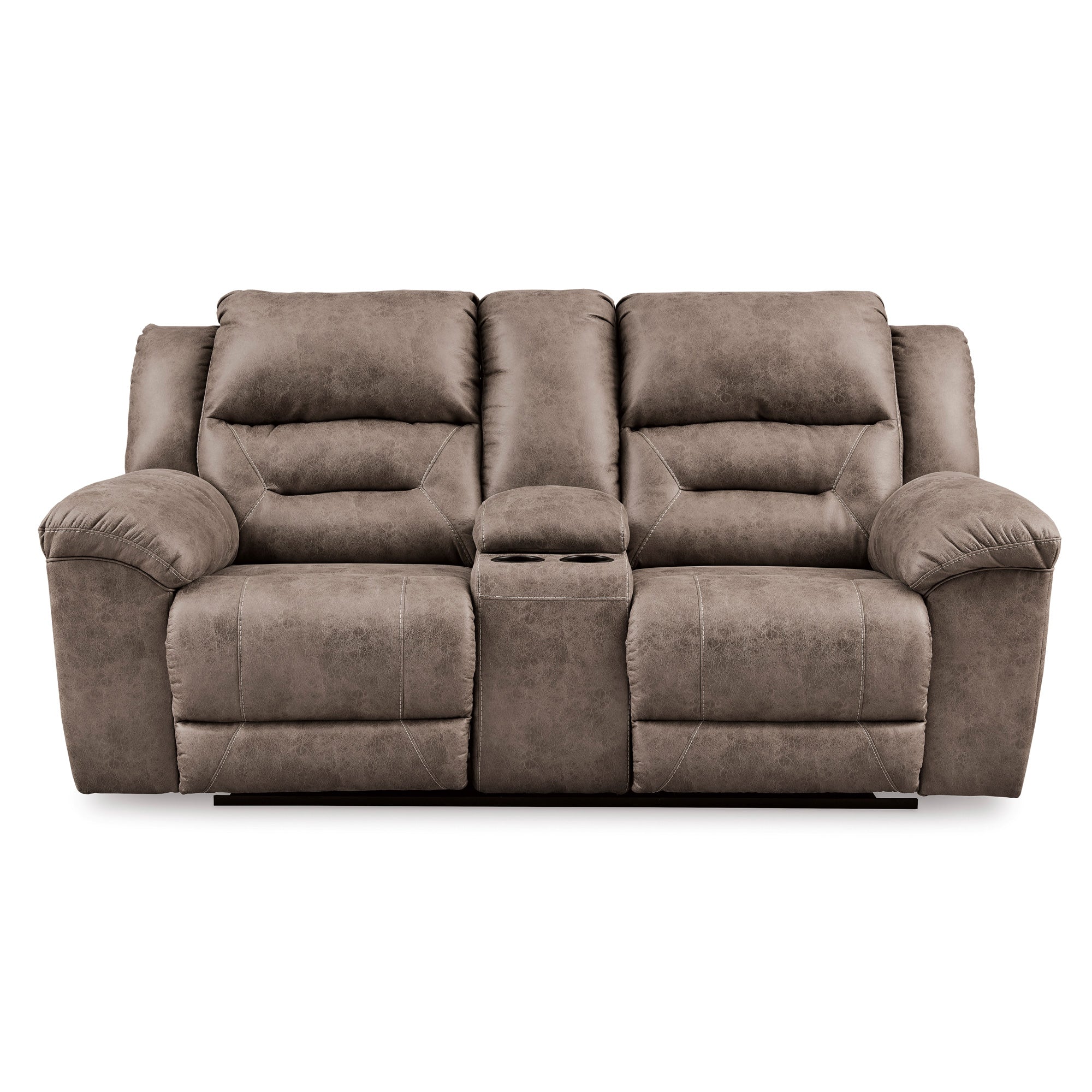 Stoneland Reclining Console Loveseat - Image 2