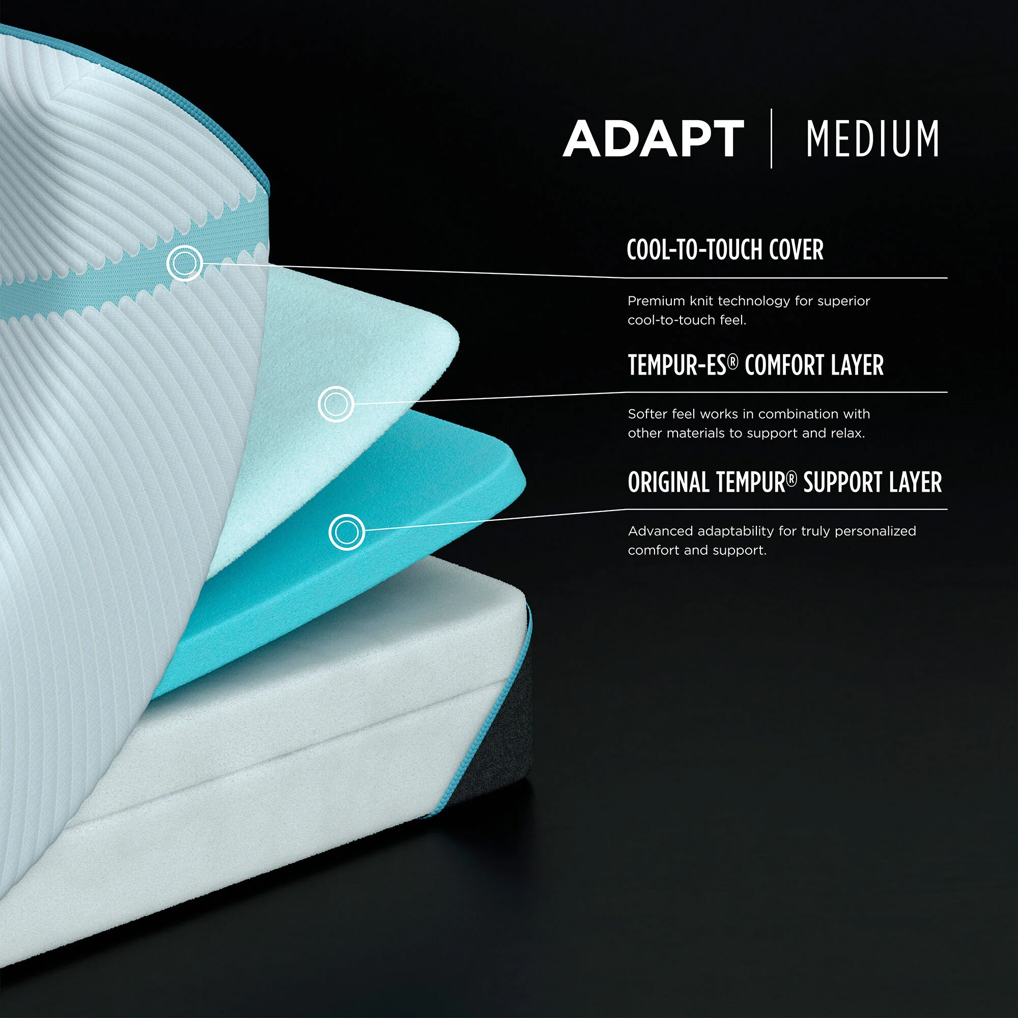 Previous Generation Tempur-Pedic TEMPUR-Adapt Medium Mattress - Image 26